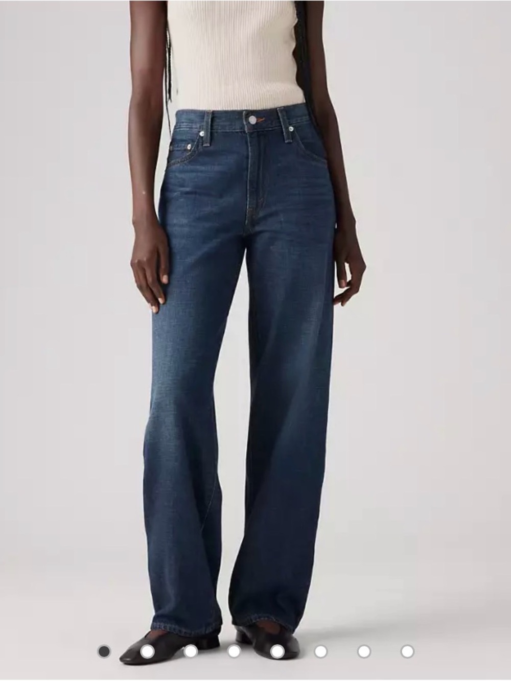 Levi’s Baggy Dad Jeans – Size 28 – “Do You Mind” Dark Wash